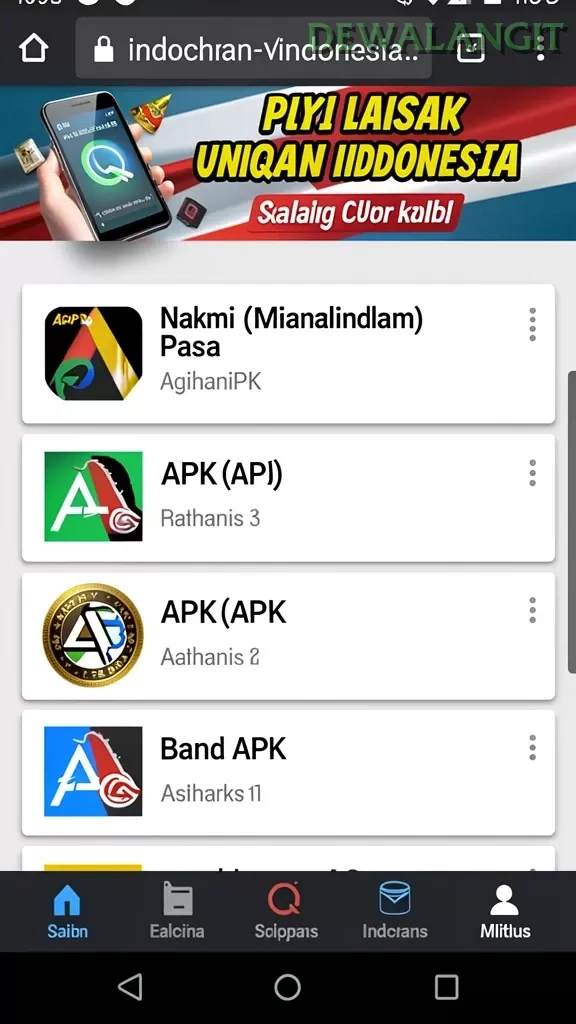 Cuplikan layar MAXSLOT — pengaturan akun