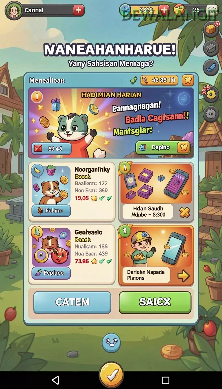Cuplikan layar MAXSLOT — aktivitas