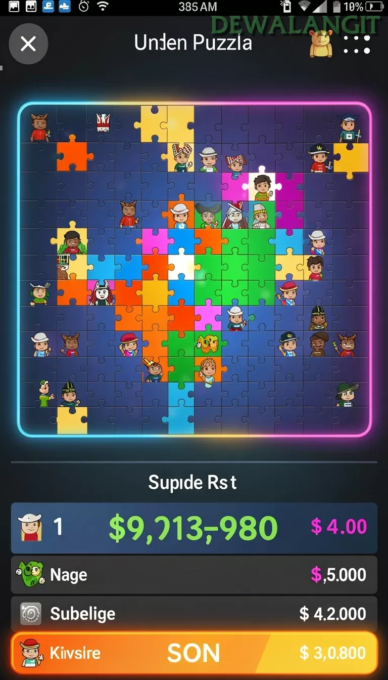 Cuplikan layar 8SVIP — menu navigasi