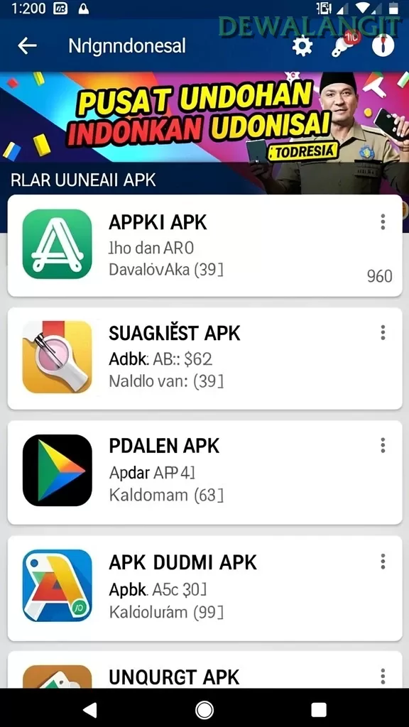 Cuplikan layar JAVA303 — pengaturan akun